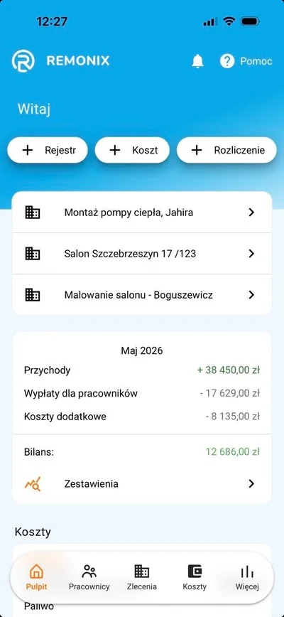 Aplikacja mobilna Remonix